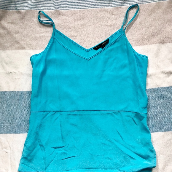 Dora Landa Tops - Dora Landa blue silk top